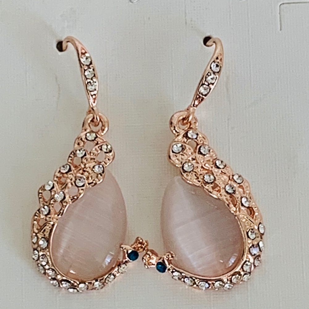 COPY - Peacock Waterdrop Earings